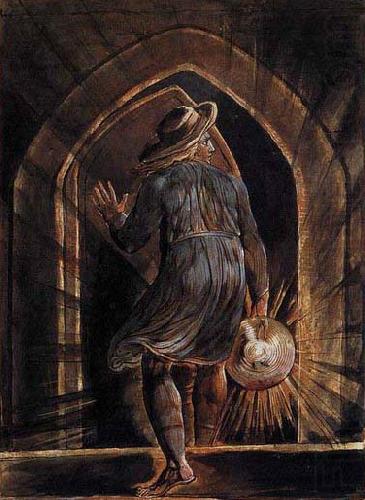 Los Entering the Grave, William Blake
